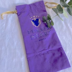 Wine gift bags set of 4 NEW! Purple Heart wines